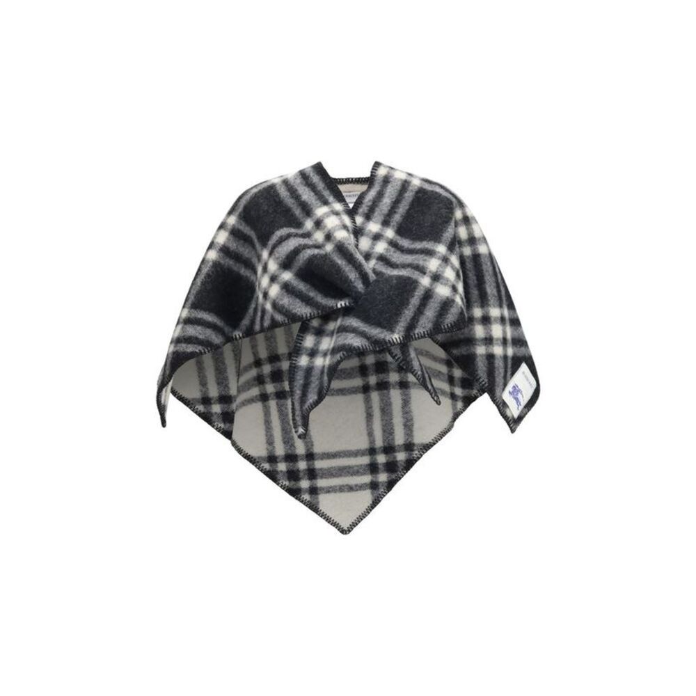 Burberry Gray Wool Oves Aries Women's Scarf